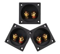 ifundom 3 Pièces Boîtier de Câblage pour Enceinte Connecteurs de Bornier à Vis pour Audio Domestique et Système Auto Transmetteur Stable pour Caisson de Basses et Projets DIY