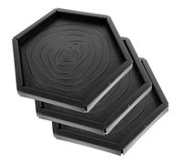 ifundom 3 pièces Bol Alimentation pour Reptiles Plateau Hexagonal pour Tortues et Lézards Récipient Plat pour Eau et Nourriture Antidérapant et Facile à Nettoyer Accessoire Indispensable