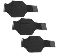 ifundom 3 Pièces Ceinture de Course Fitness avec Pochette Téléphone et Bande Élastique Porte-Jambe Imperméable pour Jogging Poche Multi-Usage pour Clés et Gels Énergétiques Maintien