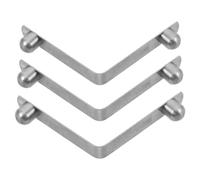 ifundom 3 Pièces Lot de 3 Clips à Ressort en Acier Inoxydable Forme V pour Canne de Marche, Accessoire Réglable en Hauteur, Fixation Antidérapante pour Déambulateur, Support Sécurisé pour