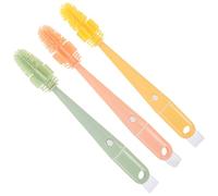 ifundom 3 Pièces Nettoyeur de bouteille d'allaitement brosse nettoyage goupillon gourde silicone nettoyeur gourde brosse de nettoyage de bouteille