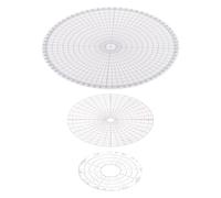 ifundom 3 Pièces Outil de Modelage Céramique Diviseur de Cercle Précis pour Poterie Règle pour Traçage de Cercles Adapté Aux Débutants et Projets DIY Artistiques