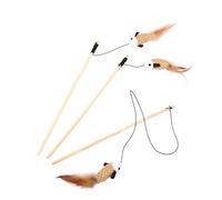 ifundom 3 pièces Poisson Chat Peluche avec Corde Interactif Drôle pour Chats Hyperactifs Baguette de Jeu Sécurisée pour Compagnons Félins