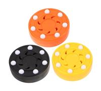 ifundom 3 Pièces Rondelle de Hockey à roulettes et Équilibrée pour Entraînement Roller et Hockey Balle Souple Multifonction pour Intérieur et Extérieur Kit