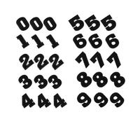 ifundom 30 Écussons Thermocollants Numérotés Noirs Patchs Brodés pour Réparation Vêtements Appliqués Jeans Chemises Lot 3 Sets 30 Pièces Faciles à Fixer au Fer Décoration Mode et