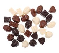 ifundom 30 Pièces Chocolat en Vrac Faux Chocolat Simulé Biscuit Artificiel Aliments Jouets Chocolat Artificiel Modèle De Simulation De Chocolat Dessert Alimentaire Artificiel PVC