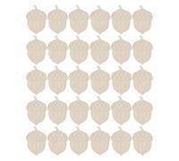 ifundom 30 Pièces de Décorations en Tranches de Pommes de Pin en Bois Brut Non Traité, Pendentifs Naturels pour Sapin de Noël, Ornementations D'automne à Suspendre, Loisirs