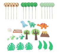 ifundom 33 Décorations Animaux Jungle pour Gâteau Figurines Thème Forêt et Fête Ornement de Gâteau d'anniversaire pour Petits Gâteaux Décorations Colorées pour Fête Garçon et Filles