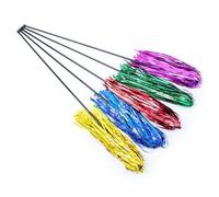 ifundom 3Pièces Baguette de Chat avec Rubans Colorés et Papier Réfléchissant Interactif pour Couleur Aléatoire Stimule Attention de Votre Animal
