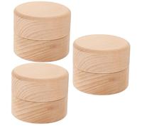 ifundom 3pièces Boîte à Dents Bois Mignonne Pour Collection De Dents De Lait Et Souvenirs De Baptême Pour Espace De Rangement Pour Cheveux De Fœtus Et Petits Trésors