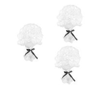 ifundom 3pièces Perruque De Juge Synthétique Pour Cosplay Et Déguisement Accessoire Léger Et Naturel Pour Halloween Et Soirées à Thème