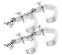 ifundom 4 Crochets Serrage en Aluminium pour Supports Lumineux, Pinces Robustes pour Lampes à Effet et LED, Fixation pour Tubes 30-52 MM, Usage Professionnel en Éclairage Scénique Dj
