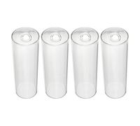 ifundom 4 Ensembles Cylindrical Wall Vases Hanging Glass Tube Planters Transparent Wall Mounted Hydroponic Plant Holders for Indoor Decoration and Propagation