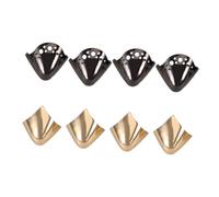 ifundom 4 paires Protections Pointes de Chaussures Métalliques pour Talons Hauts Lot de Or et Protège-orteils Résistants pour Remplacement de Talon et Couvre-pointe Pointue