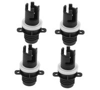 ifundom 4 Pièces Adaptateur de Valve pour Bateau Pompe à Air PVC Noir | Compatibilité Polyvalente, Installation Rapide, Usage Extérieur pour Kayak et Sup