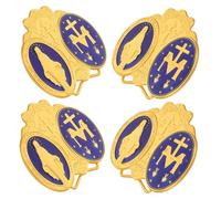 ifundom 4 Pièces Badge Émaillé Vintage Alliage Zinc Décor de Bureau pour Maison et Bureau Ornement Rétro pour Artisanat Intérieur et Présent Souvenir