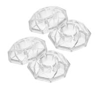 ifundom 4 Pièces couvre-boutons de pédale d'effet guitare pedal topper footswitch topper protecteur de capuchon de pédale capuchons de boutons de d'effet Transparent