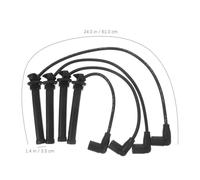 ifundom 4 pièces Jeu de Fils Allumage Haute Performance pour Voiture Manuelle Accessoires Automobiles Durables Installation Facile et Fiable