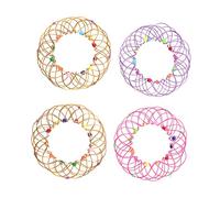 ifundom 4 pièces Panier Fleurs Mandala Éducatif Fil Métallique Formes Variables Décoration Maison Antistress pour Âges Couleur Aléatoire Couleur Aléatoire