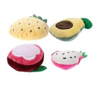 ifundom 4 Pièces Peluche pour Chat Avocat Fruit du Dragon Ananas Amusants pour Kitten Actifs