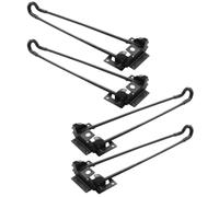 ifundom 4 Pièces Pied de Table Pliable en Fer Noir 185mm, Style Épingle à | Pratique et Peu Encombrant, Facile à Coordonner Mobilier, Usage Robuste