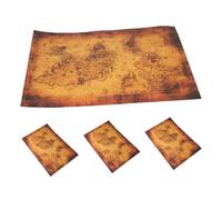 ifundom 4 Pièces Pirate Treasure Paper Maps for Family Interactive Role Playing Props for Pirate Party and Travel Entertainment