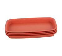 ifundom 4 Pièces Plateau imperméable Nursery Planche à à rectangulaire Creux Plantes Soucoupe de jardinière en Plastique Plateaux d'égouttement du planteur