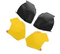 ifundom 4 pièces Protège-Orteils Patins à roulettes PU Antidérapants Couvre Embouts Quad Roller Skate Toe Guards Noir Jaune Résistants Aux Rayures