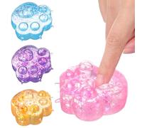 ifundom 4 pièces Squishy Patte de Chat Couleurs Pastel Sensoriel TPR Adorable et Réaliste Anti-Stress pour Garçon Fille et Adultes