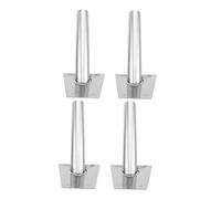 ifundom 4 Pièces Support de Drapeau Mural Acier Inoxydable Porte Drapeau Incliné pour Extérieur Fixation Stable pour Maisons et Commerces