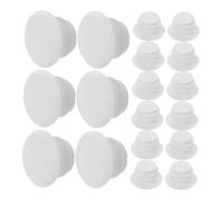 ifundom 40 Pièces Bouchons de Guidon Plastique Embouts Barres VTT Route Blancs Antidérapants Installation Facile Confort Ergonomique et Protection Résistante Aux Intempéries