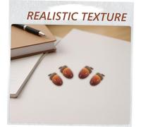 ifundom 40 Pièces Small Artificial Acorns with Natural Caps Realistic Fake Oak Nuts for DIY Crafts Table Display Bowl Fillers Home Decor Seasonal Decorations