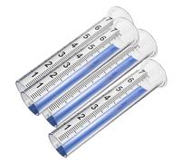 ifundom 4Pcs Pluviomètre Extérieur Tube De Remplacement en Plastique Pluviomètre Extérieur Tube De Mesure De Pluie De Jauge Résistant Aux Intempéries De Pluie Moderne