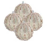 ifundom 4pièces Boules De Noël Décoratives Mousse avec Cordelette pour Sapin Et Intérieur Idées Cadeaux Fêtes De Fin Année