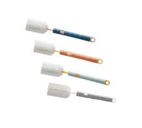 ifundom 4pièces Brosse à Bouteille Longue Pour Nettoyage De Bouteilles Et Goupillon Amovible Pour Biberons Arc- Bleu Jaune Gris
