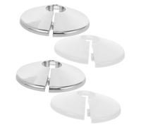 ifundom 4pièces Couvercles De Mur pour Plomberie Colliers Ronds De Remplacement Facile à Installer Couvre Bride De Douche