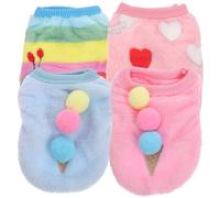 ifundom 4pièces Lot de Vêtements Coupe-Vent pour Chien Pull Chaud pour Animaux De Compagnie Accessoire Photo Costume pour Chien