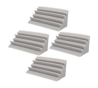 ifundom 4pièces Panneaux Acoustiques Bass Trap Pour Mur Isolation Sonore Absorption Des Basses Pour Ktv Et Théâtres Couleur Grise Au Feu