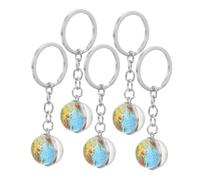 ifundom 5 Pièces Globe Keychains Earth Pendant Educational Decorative Key Rings For Students Party Favors And Bag Accessories