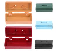 ifundom 5 Pièces Mini Metal Toolbox Small Dollhouse Accessories Compact Realistic Scene Storage for Miniature Furniture