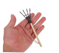 ifundom 5 Pièces Mini Râteau de Jardinage à Main Ergonomique Dents pour Désherbage Aération et Culture Sol Outil Compact pour Entretien de Petits et Soin des Plantes