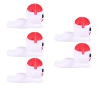 ifundom 5 Pièces Protège-câble USB Bonhomme de Neige Blanc en Silicone, | Câble USB et Casque, Usage Maison ou Voyage, Format Portable, Organise et Protège les Fils