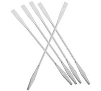 ifundom 5 Pièces Spatules de Mélange Acier Inoxydable Lot de Tiges pour Nail Art Outils Polyvalents de Mélange pour Fond de Crèmes Pigments Vernis à Ongles