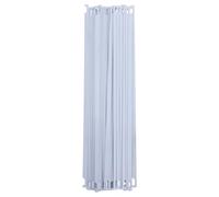 ifundom 50 Barres de Classement Métal Blanches Organisateur de Bureau Résistant et Facile à Installer 32,5 Cm pour Dossiers Suspendus pour Universités et Rangement Papier