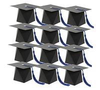 ifundom 50 Boîtes Boîte D'emballage De Chapeau De Célibataire De De Remise Des Diplômes Kit De Décorations De Bonnet De Graduation Coffret Casquette Étui à Des Bonbons Papier Paquet