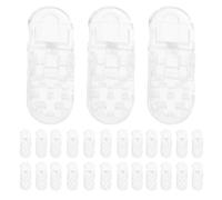 ifundom 50 embouts de rechange pour attaches-tétines : attaches-tétines en plastique - pour anneaux de dentition bébé - Accessoires pour chaînes à à faire soi-même
