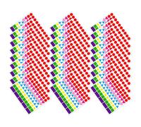 ifundom 50 Feuilles Étiquettes Autocollantes Colorées pour Code Couleur, Formes Variées, pour Organisation Scolaire et Bureau, Faciles à Coller