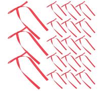 ifundom 50 Nœuds Rouges Artisanaux en Ruban Polyester, Mini Nœuds Décoratifs pour Emballage Présent, Loisirs Créatifs et Déco Fête, Lot pour Présents Noël, Saint-Valentin et