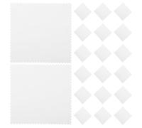 ifundom 50 pièces Lot de Chiffons de Polissage Bijoux Microfibre Blanche pour Nettoyage Argent Or et Lunettes Élimine Oxydation Compact et Réutilisable