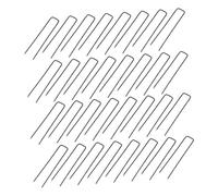 ifundom 50 Pièces Nails de Fixation du Jardinage désherbage Forme Tuteurs pour Le Jardinage frontière pelouse Bordure enjeux Finesse Pointes Le Fer Noir